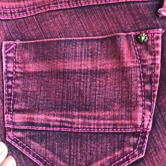 South Pole Rock N Roll Red Skinny Straight Jeans - Picture 5 of 5